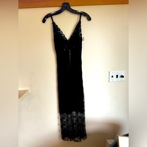Ann Ferriday Black Lace Dress